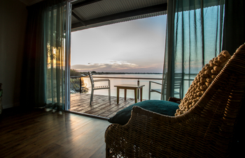 Zambezi Mubala Lodge: Private terrasse