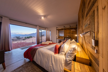 Barkhan Dune Retreat: Schlafzimmer mit Ausblick
