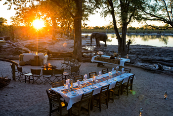 Elephant Pan Camp: Sonnenuntergang