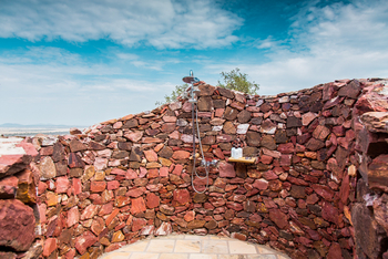 Lahia Tented Lodge: Dusche