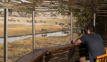 Leroo La Tau Lodge: Beobachtungsunterstand