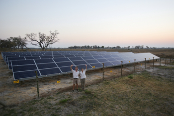 Xaranna Okavango Delta Camp: Solaranlage