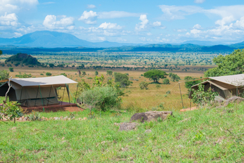 Kidepo Savannah Lodge: Zelt mit Blick