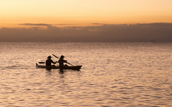 Masoala Forest Lodge: Kanu auf dem Wasser