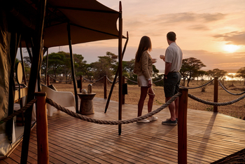 Sanctuary Swala: Veranda mit Ausblick