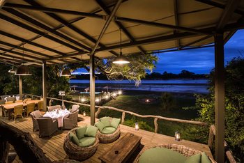 Shawa Luangwa Camp: Blick zum Fluss