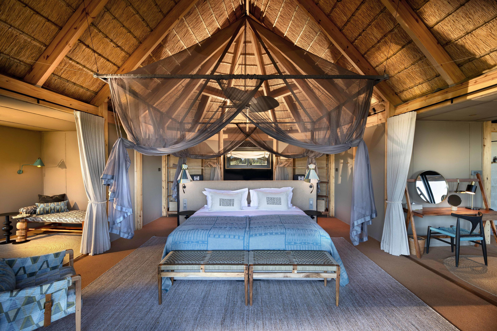 Tawana Camp Tawana Camp: Moskitonetz über dem Bett