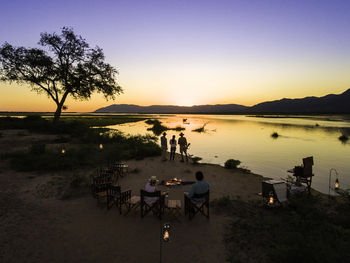 John's Camp John's Camp: Sunset over Zambia