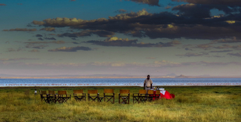 Lemala Manyara: Sundowner am Seeufer