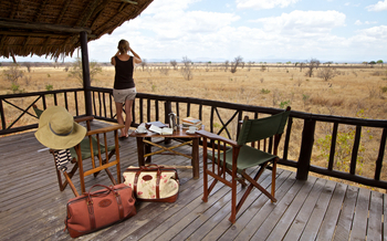 Stanley's Kopje Camp: Veranda mit Sitzbereich