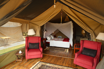 The Bison Resort: Blick in ein Gästezelt