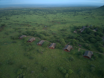 Elerai Camp: Camp von oben