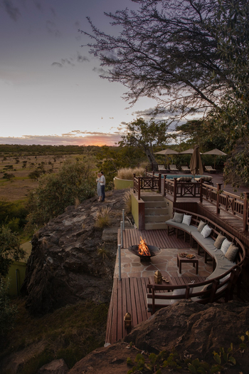 Hemingways Ol Seki Mara: Lagerfeuer