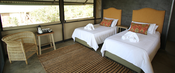 Kavinga Safari Camp: Zwei Einzelbetten