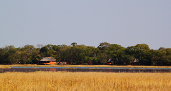 Wasa Lodge: Lage am See