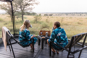 Olakira Migration Camp: Morgenkaffee