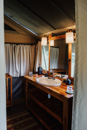 Porini Rhino Camp: Waschtisch