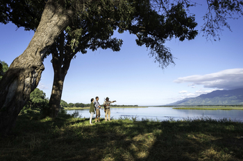 John's Camp John's Camp: Blick Richtung Sambia