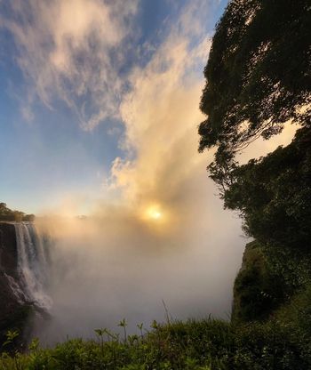 The Elephant Camp: Gischt über den Wasserfällen