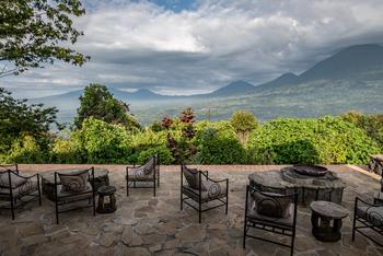 Volcanoes Virunga Lodge: Terrasse