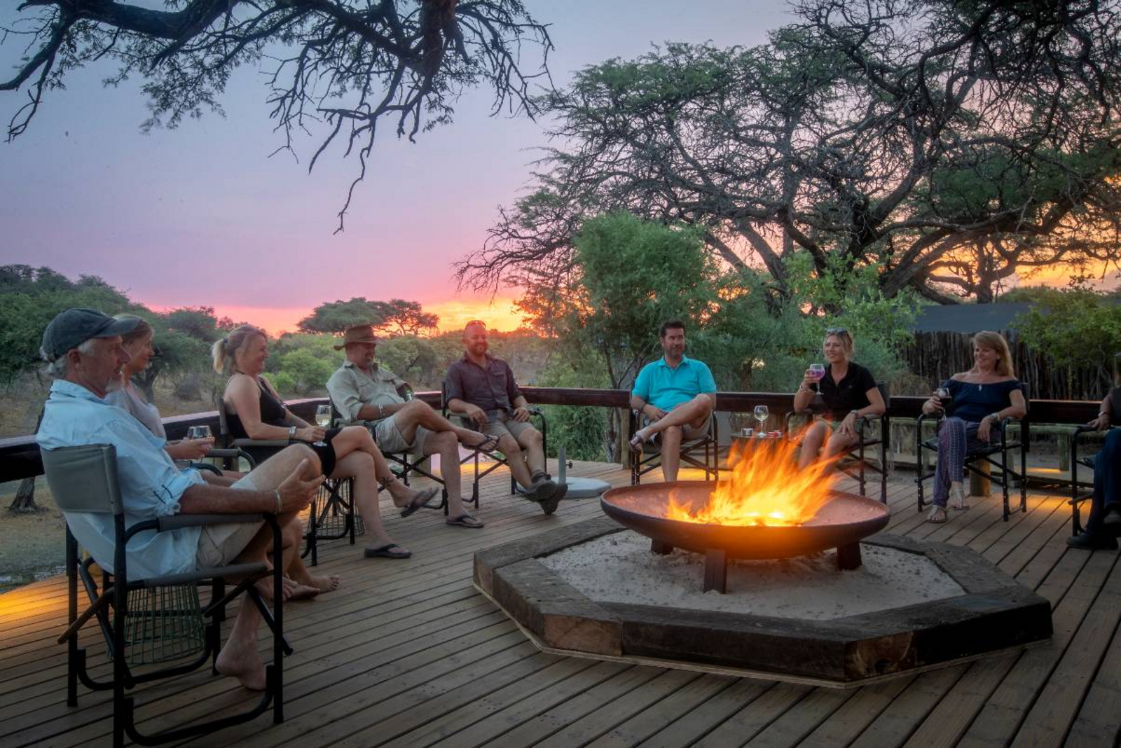 Mogotlho Safari Lodge Mogotlho Safari Lodge: Lagerfeuer