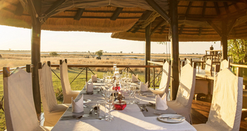 Chobe Savanna Lodge: Dinner Table