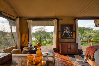 Elewana Serengeti Migration Camp: Blick aus dem Zelt