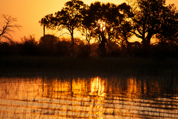 Macatoo Camp: Reflektionen im Wasser