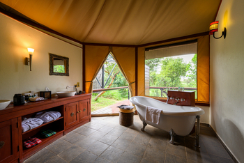 Olare Mara Kempinski: Badewanne Gästezelt