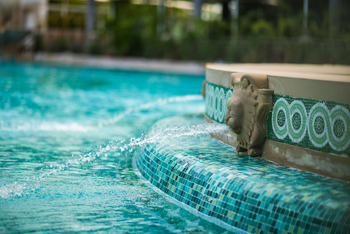 The Imperial: Brunnen am Pool