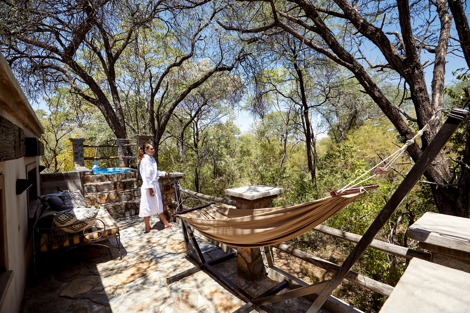 Camelthorn Lodge Camelthorn Lodge: Private Hängematte