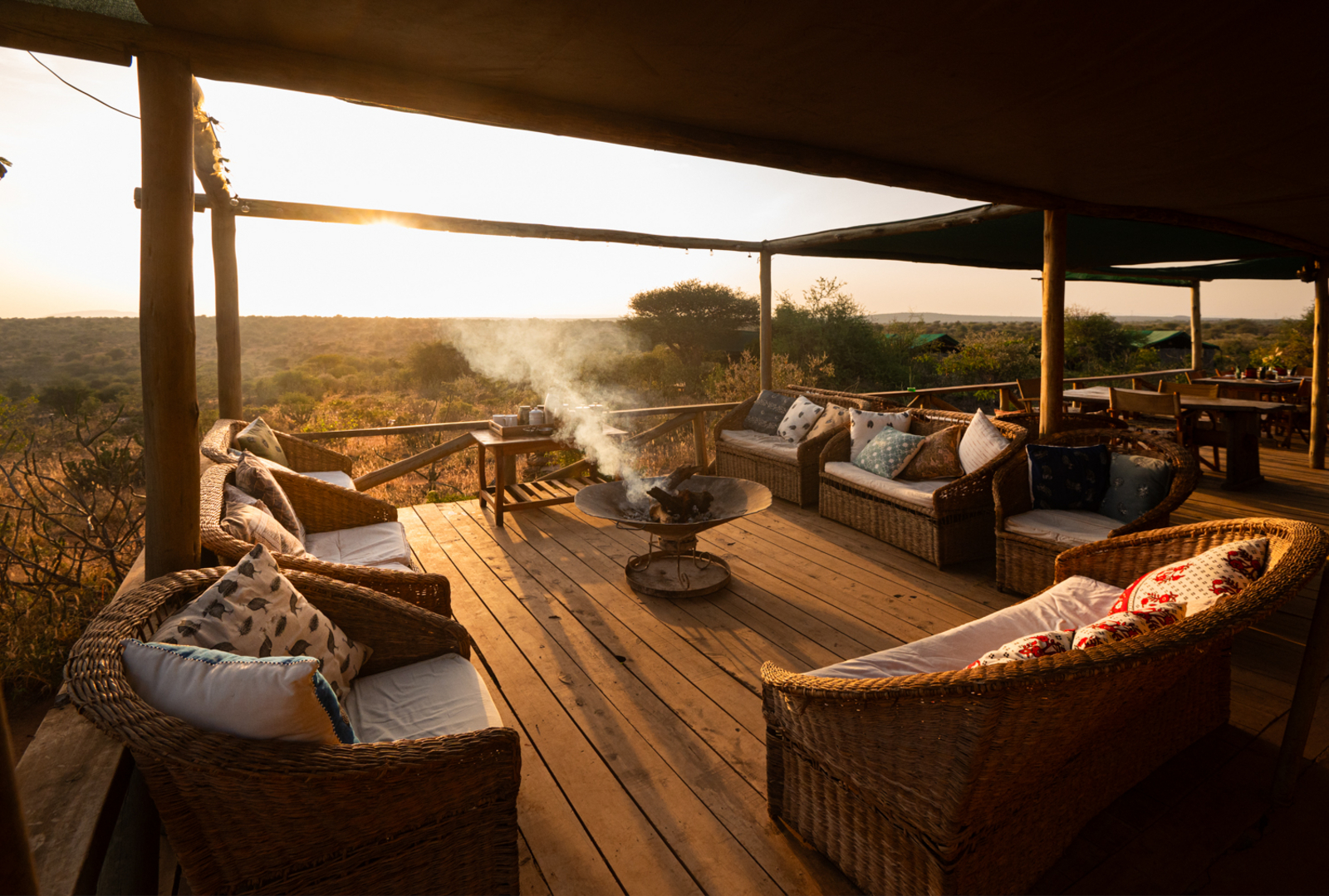 Laikipia Wilderness Camp Laikipia Wilderness Camp: Loungebereich mit Ausblick