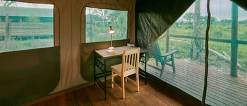 Mogogelo Camp Mogogelo Camp: Gästezelt - Innenansicht