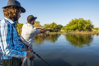Zambezi Mubala Lodge: Angelauswurf