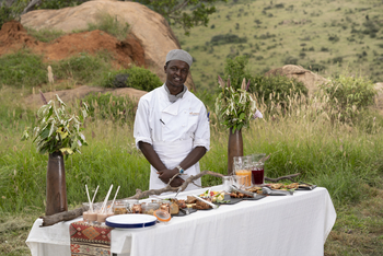 Elewana Lodo Springs: Frühstück im Freien