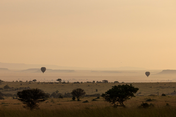 Olakira Migration Camp: Aufsteigende Heißlufftballons