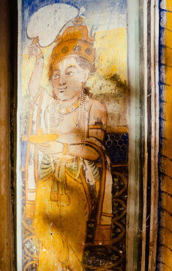 Six Senses Fort Barwara: Wandmalerei Krishna