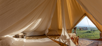 Adventure Fly-Camping: Blick aus dem Zelt