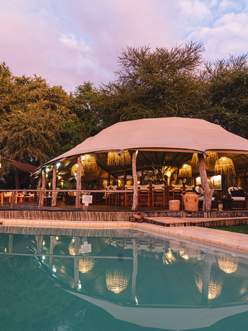 Anabezi Luxury Tented Camp: Bar am Pool