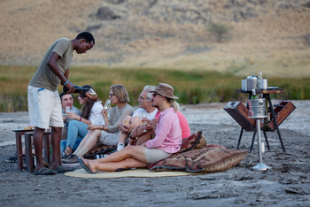 Lake Natron Camp: Sundowner