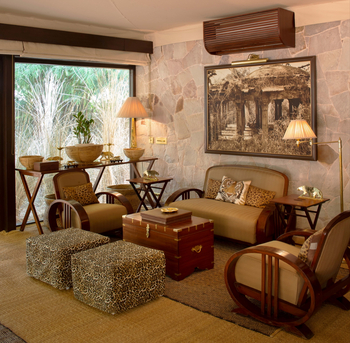 Sujan Sher Bagh: Wohnbereich im Luxuszelt