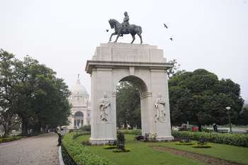 Kolkata: Reiterstatue am Victoria Memorial