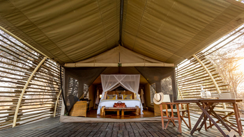 Gham Dhao Lodge Gham Dhao Lodge: Gästezelt mit Vordach