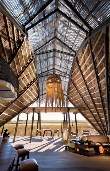 King Lewanika Lodge: Hauptbereich