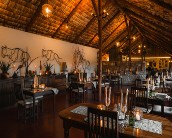 Ndutu Safari Lodge: Essbereich