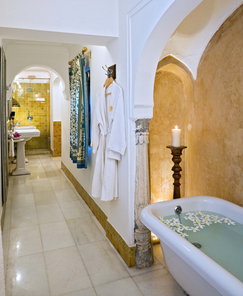 Samode Haveli: Gästebad