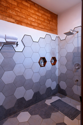 Waghoba Eco Lodge: Dusche