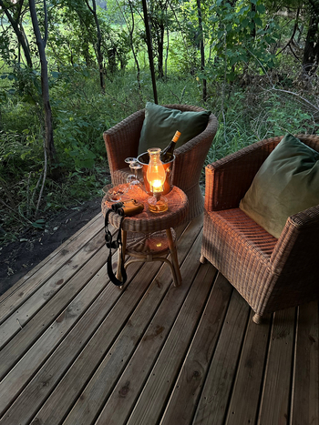 MmaTsebe Tented Camp: Veranda