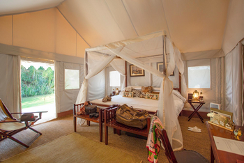 Sujan Sher Bagh: Tented Jungle Suite - Blick zum Garten