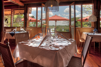 Kubu Lodge: Gedeckter Tisch